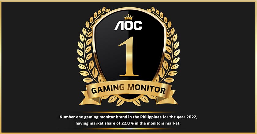 AOC Monitors Crowned as the Philippines’ Leading Gaming Monitor Brand for 2022