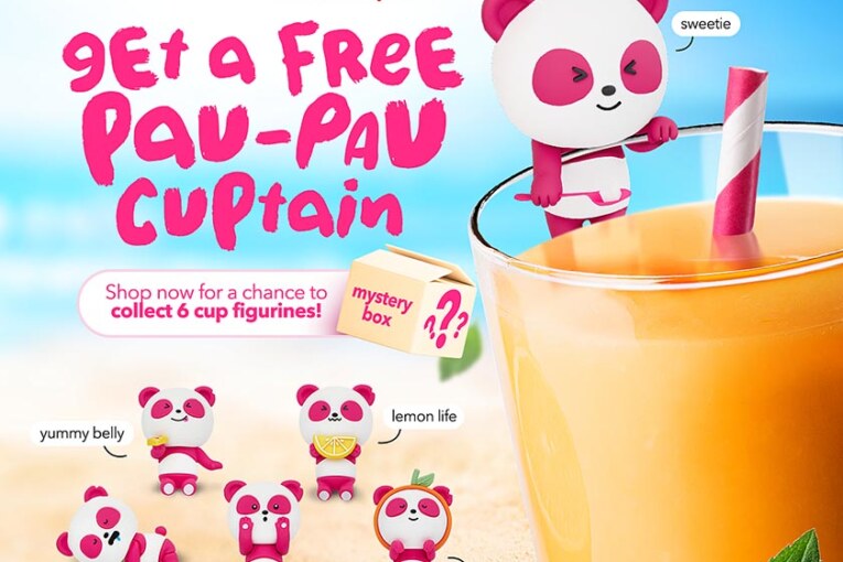 Get cute Pau-Pau collectible items  thru foodpanda shops