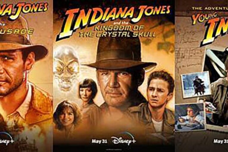 IN CELEBRATION OF THE UPCOMING THEATRICAL RELEASE OF “INDIANA JONES AND THE DIAL OF DESTINY,”  THE “INDIANA JONES” COLLECTION OF MOVIES AND TV SERIES SWING ONTO DISNEY+ ON MAY 31