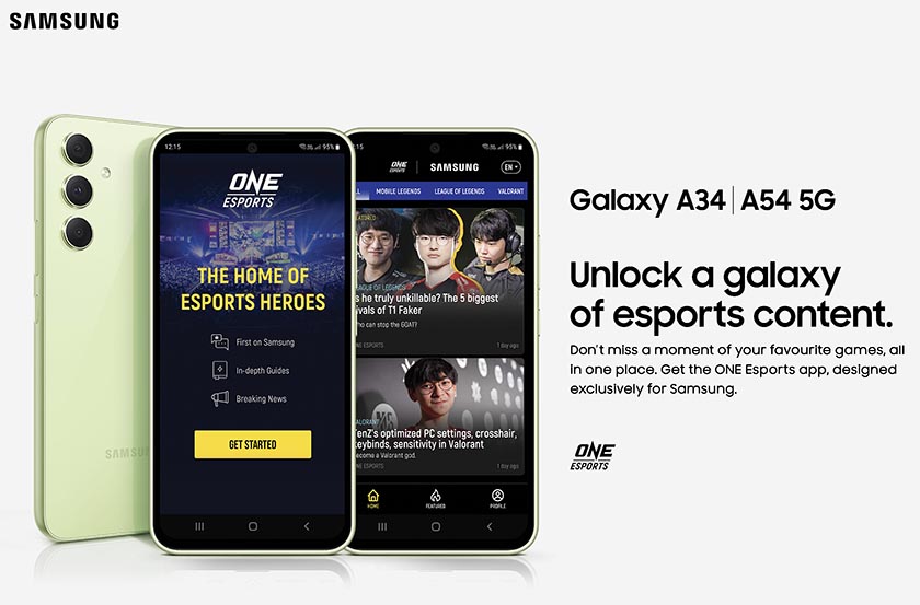 Samsung Galaxy launches the ONE Esports Mobile App bringing exclusive esports content to fans in Southeast Asia