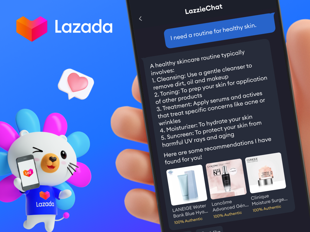 Lazada Unveils LazzieChat, the First eCommerce AI Chatbot of its Kind in SE Asia