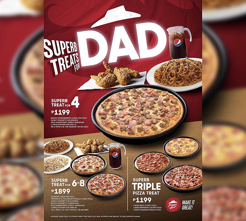 These Father’s Day offers from Pizza Hut are made only for the chaddest person in your life (your dad)