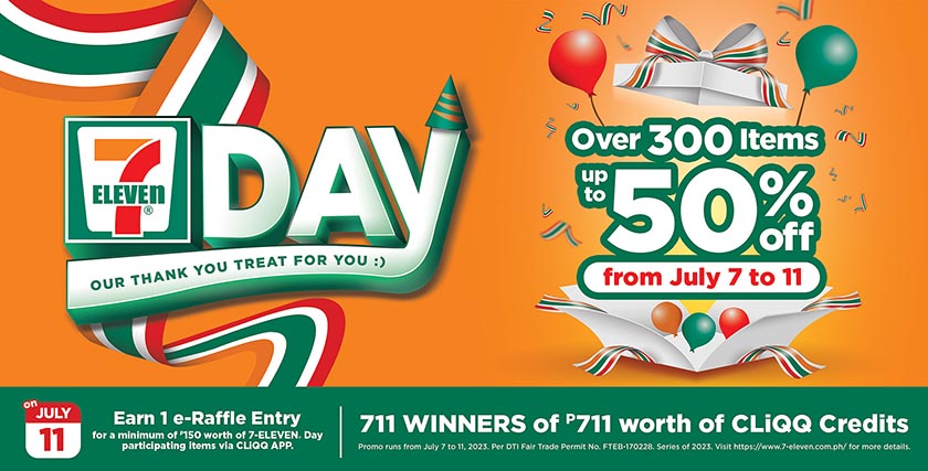 7-Eleven invites Filipinos for a ‘grocery day’ with  over  300 items in their anniversary sale