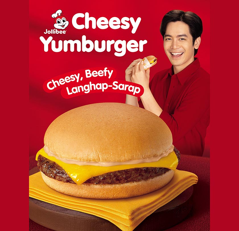 Jollibee shows what makes the cheese-beef combination  of Cheesy Yumburger truly “Yummy Together”