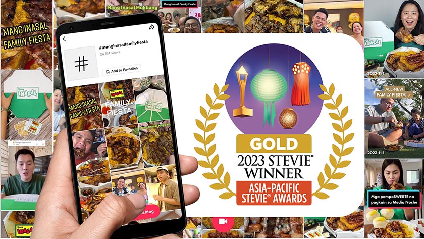 #MangInasalFamilyFiesta TikTok Challenge wins Gold at Asia-Pacific Stevie® Awards