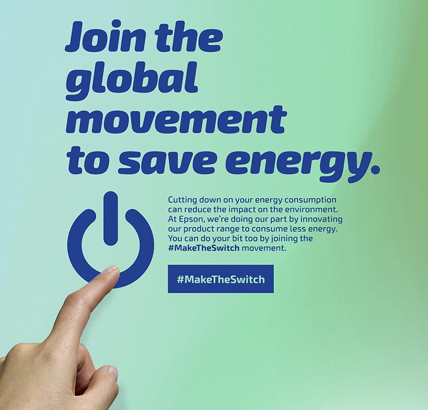 Epson launches global #MakeTheSwitch Campaign to encourage energy saving