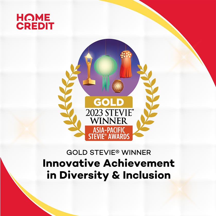 Home Credit Philippines snags Gold Stevie® for Diversity and Inclusion