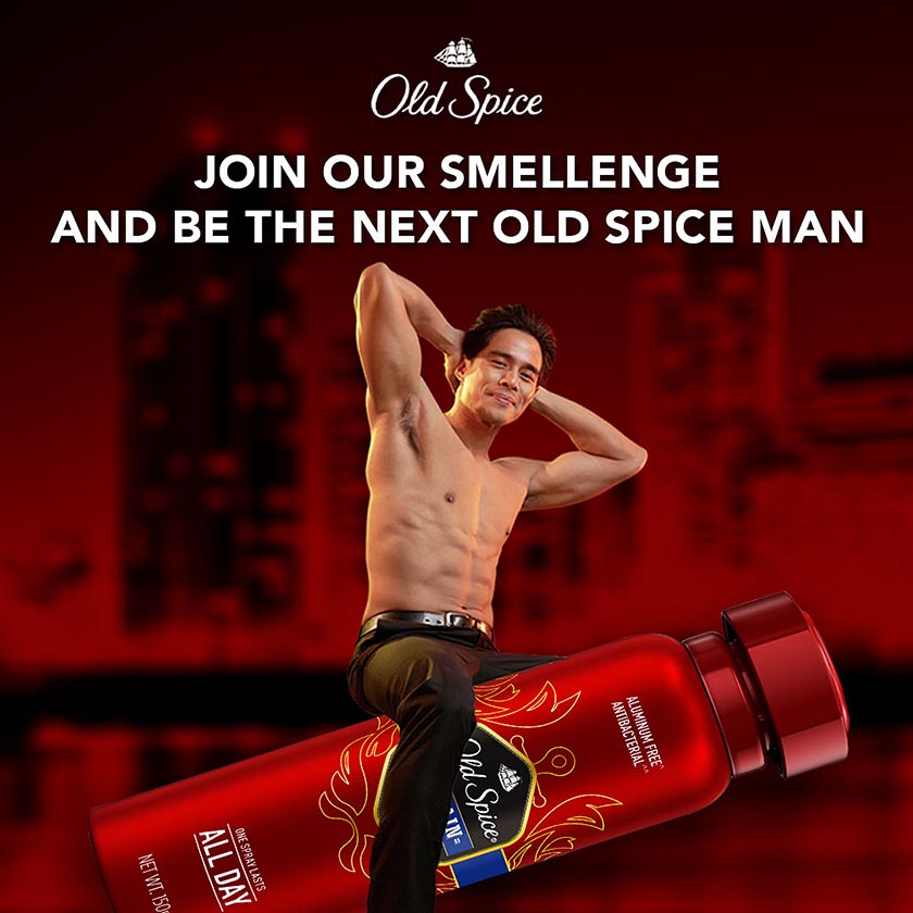 Take on the Old Spice ‘Smellenge’ to become a social media star and win exciting prizes