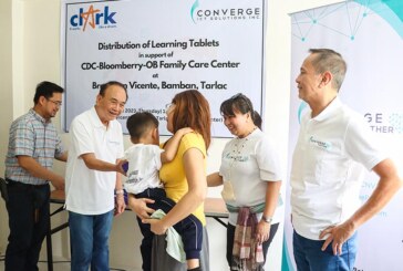 Converge provides free connectivity, learning tablets to Aeta nursery students