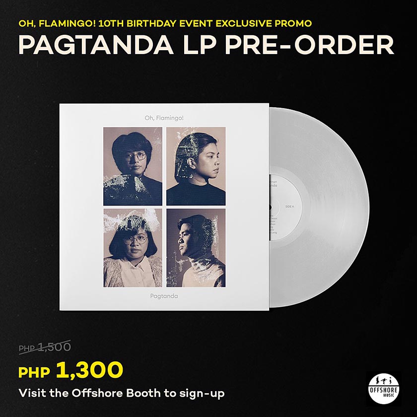 Oh, Flamingo!’s acclaimed album, Pagtanda available for exclusive pre-orders at the band’s birthday concert this week!