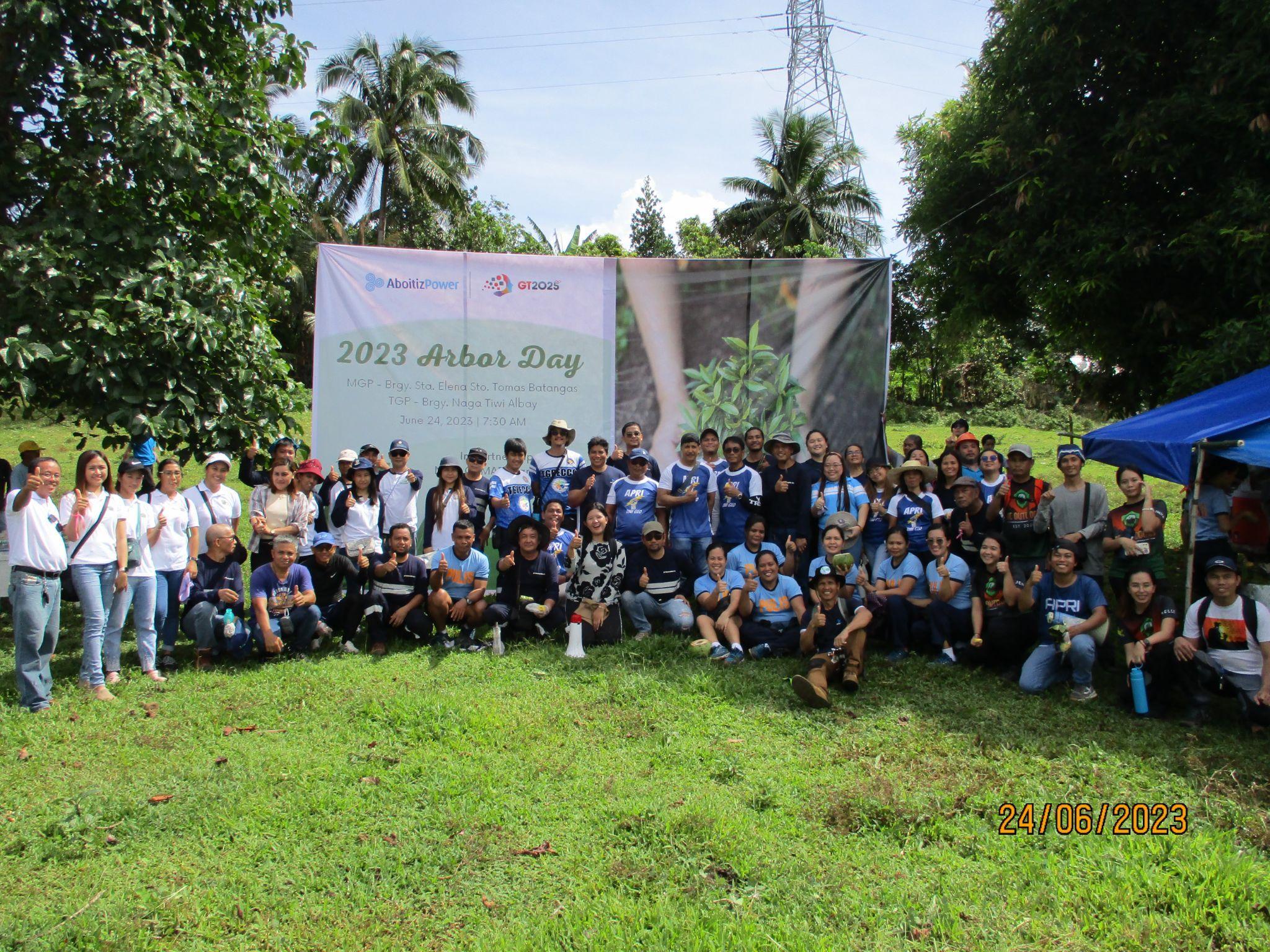 APRI plants more than 3,000 tree seedlings in Albay and Batangas