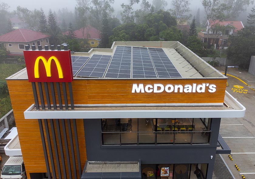 McDonald’s amps efforts to be better for the environment with solar-powered restaurants