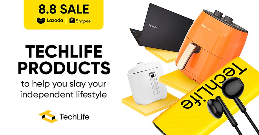 Affordable TechLife Products at great deals this TechLife 8.8 Sale on Lazada and Shopee