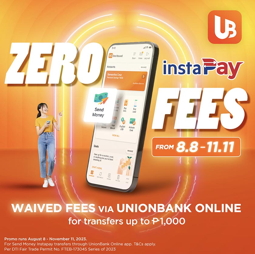 UnionBank Makes InstaPay Transfers Super Affordable and Rewarding!