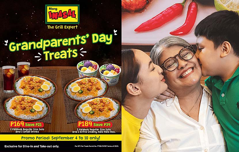 Make grandparents feel special this week with Mang Inasal Palabok treats