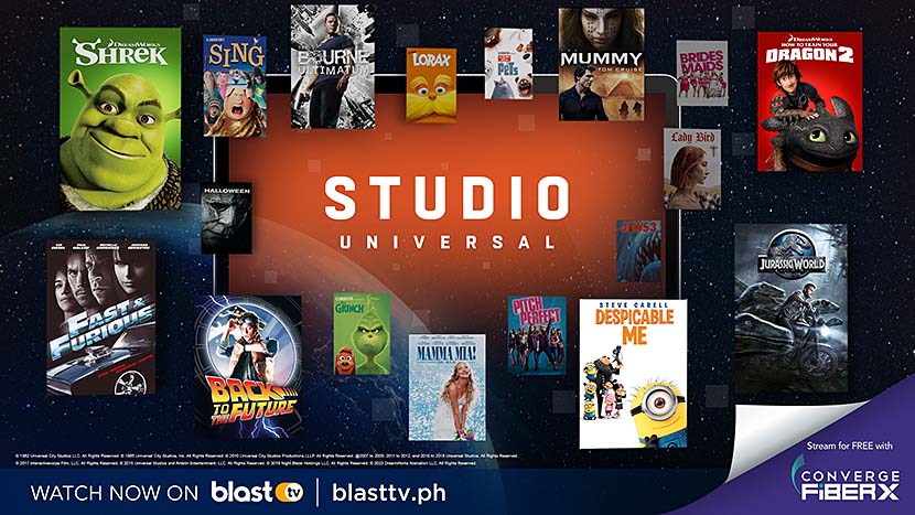 Converge and BlastTV Introduce Studio Universal  for the First Time in Southeast Asia