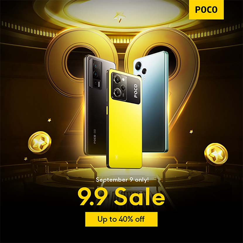 Score the best deals on POCO smartphones this 9.9 sale on Shopee and Lazada up to 40%.