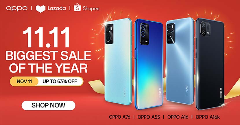OPPO Ushers in the Biggest Sale of the Year With Deals up to 63% off this 11.11