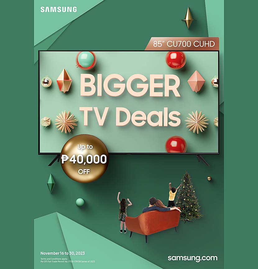 Light up the Holidays and Make It Bigger and Better With a Samsung TV