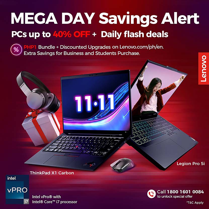 Lenovo Philippines is offering great deals on their new e-commerce website to help you unlock your ultimate PC potential