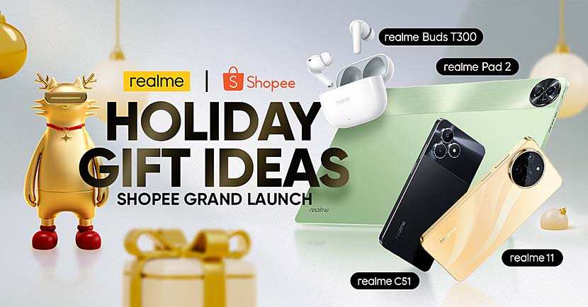 realme offers unbeatable pre-Holiday deals for Shopee Grand Launch