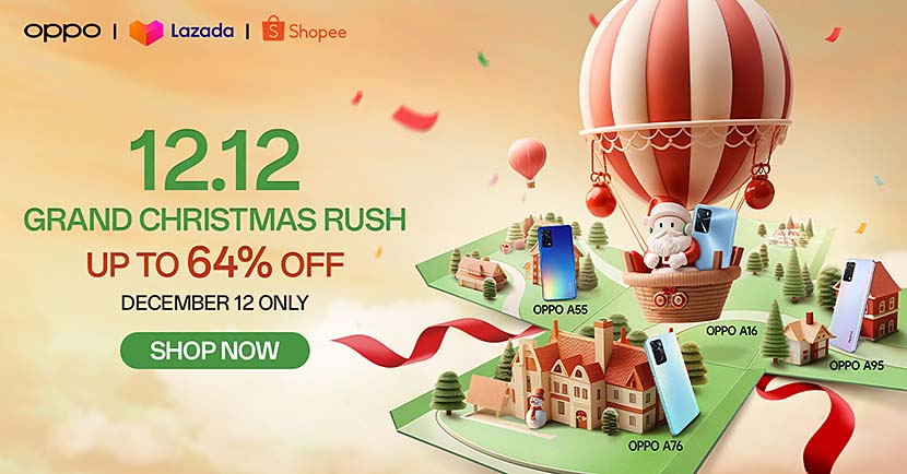 ’Tis the Season to Enjoy the Present With OPPO’s 12.12 Sale — Up to 64% Discounts Await