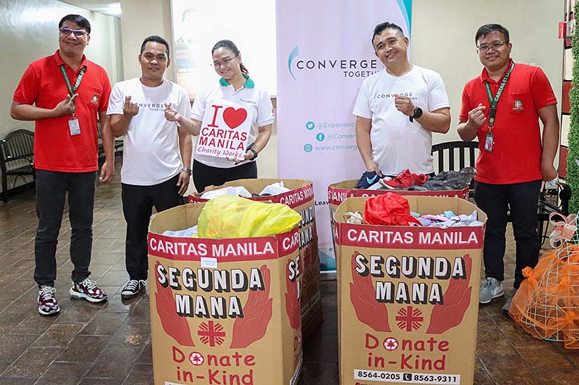 Converge partners with Caritas Manila for Segunda Mana donations in-kind program