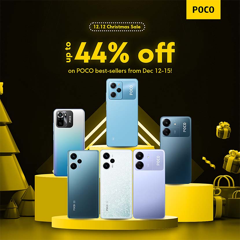 POCO’s 12.12 discounts are up to 44% off on latest smartphone models
