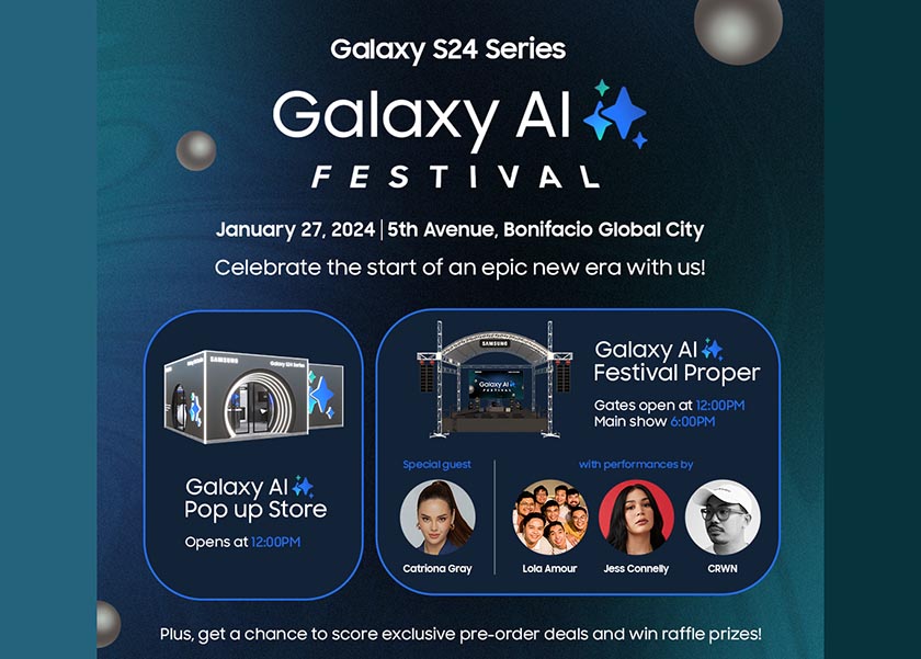 Epic performances from K?Pop siren Sunmi and local music artists at the Samsung Galaxy AI Festival on January 27