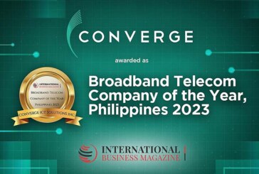 Converge Wins Broadband Telecom Company of the Year at International Business Magazine Awards 2023