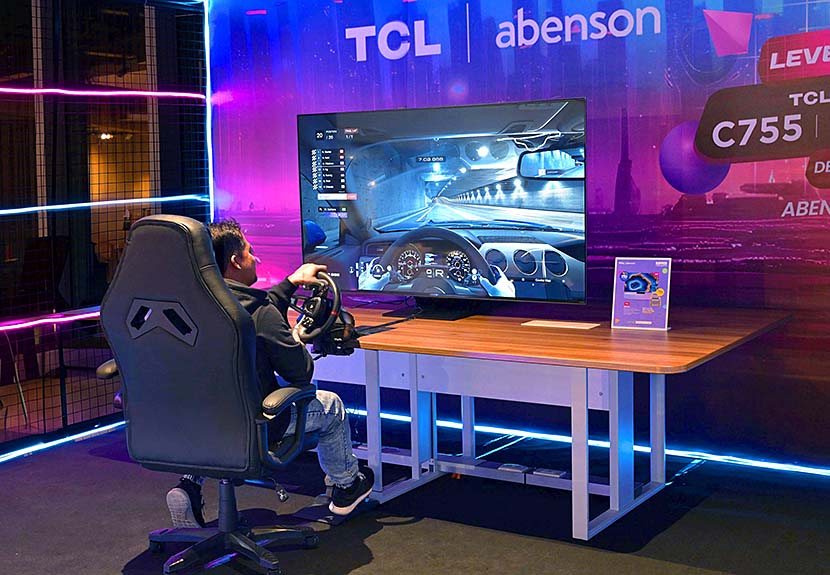 TCL and Abensons join together to launch the newest C755 ‘Ultra Game Master’ QD-Mini LED TV