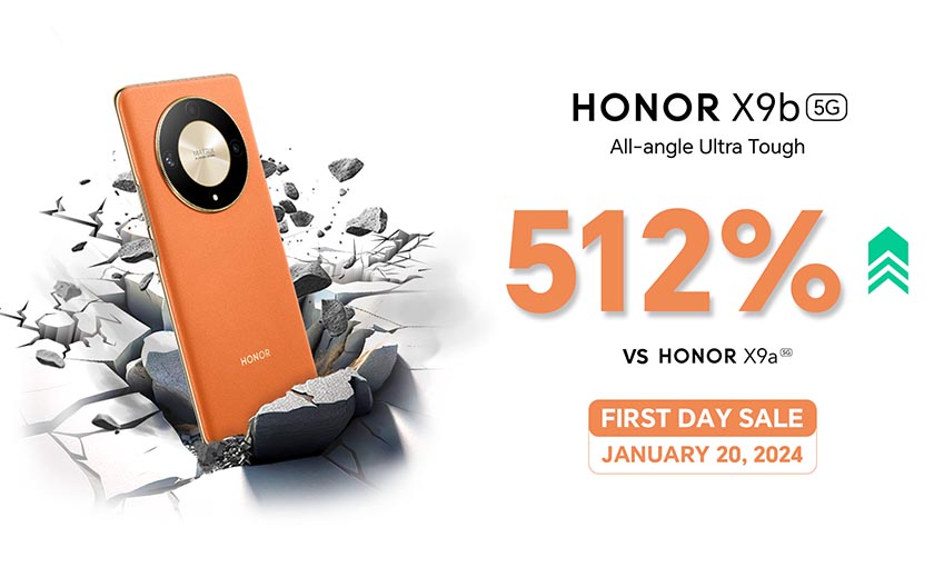 All-new HONOR X9b 5G Breaks Sales Records with a Massive 512% Increase Compared to HONOR X9a 5G