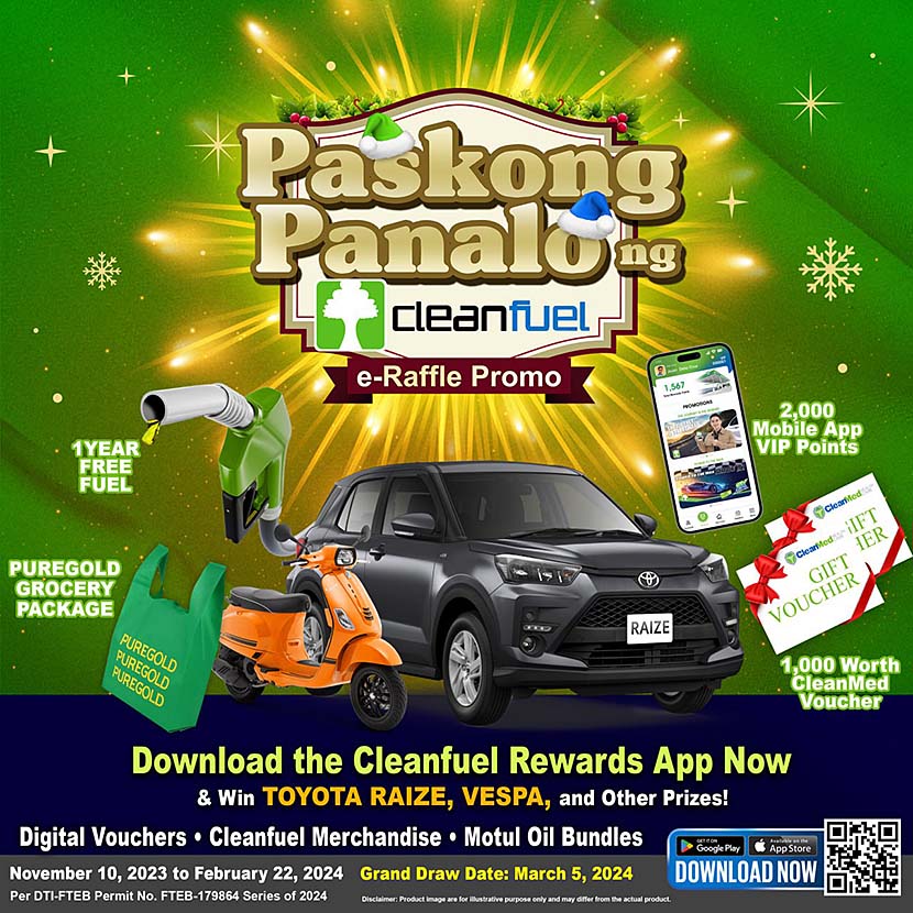 Cleanfuel Ushers in the New Year with Paskong Panalo Raffle Promo