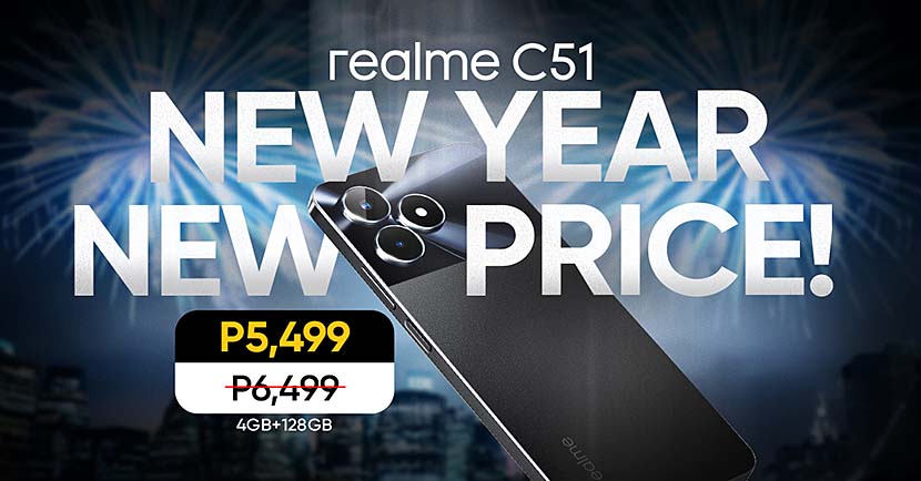 New year, new price: The realme C51 is now only P5,499
