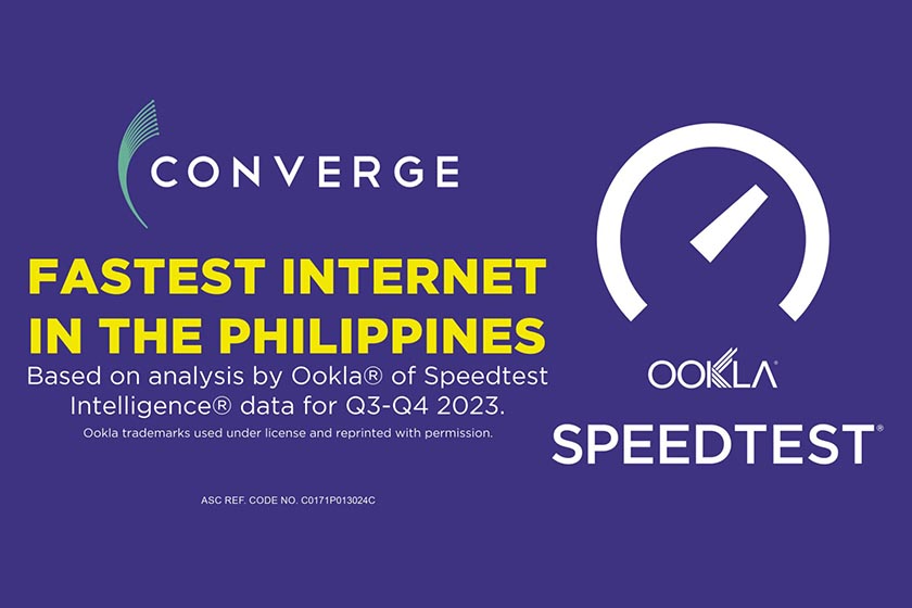 Converge Clinches Ookla®’s Speedtest Awards, Emerges as Philippines’ Fastest Internet Provider