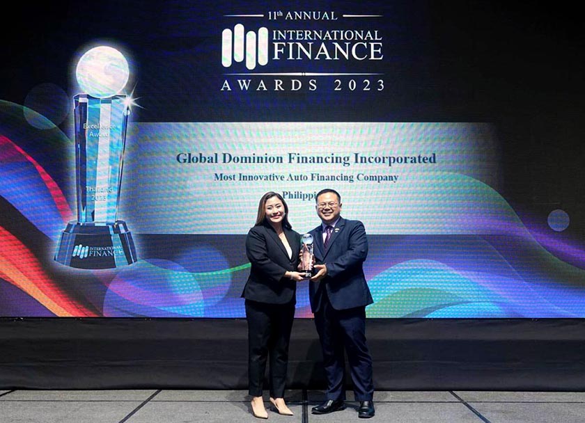 Two in a Row! Global Dominion Wins ‘Most Innovative Auto Financing Company’ at the International Finance Award 2023