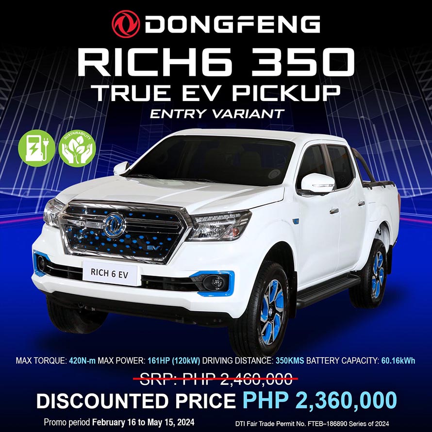 Dongfeng Rich6 350 True EV Pickup Is Your Perfect Business Starter ...