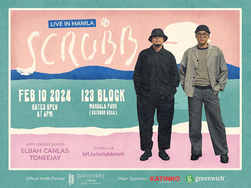 SCRUBB: live in Manila, happening this week!
