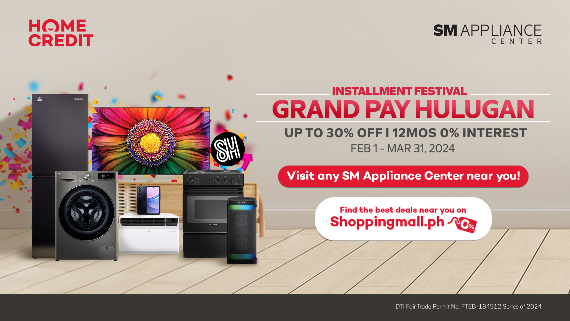 Save Big with Home Appliances, Electronics: Home Credit, SM Appliance Center’s Grand Pay Hulugan Returns with Exclusive Deals?