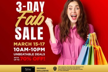 Fabulous deals await at Estancia’s 3-day Fab Sale!