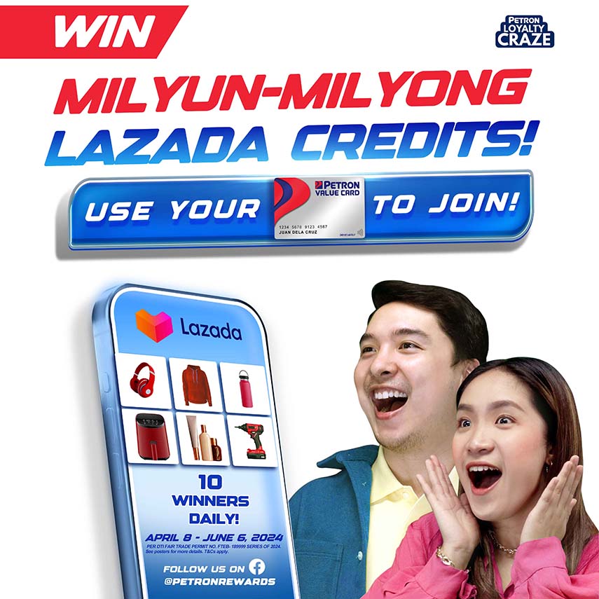 Petron Announces ‘Win Milyun-Milyong Lazada Credits’ Raffle Promo,  Invites Loyal Customers to Stay Updated thru Petron Rewards Facebook Page