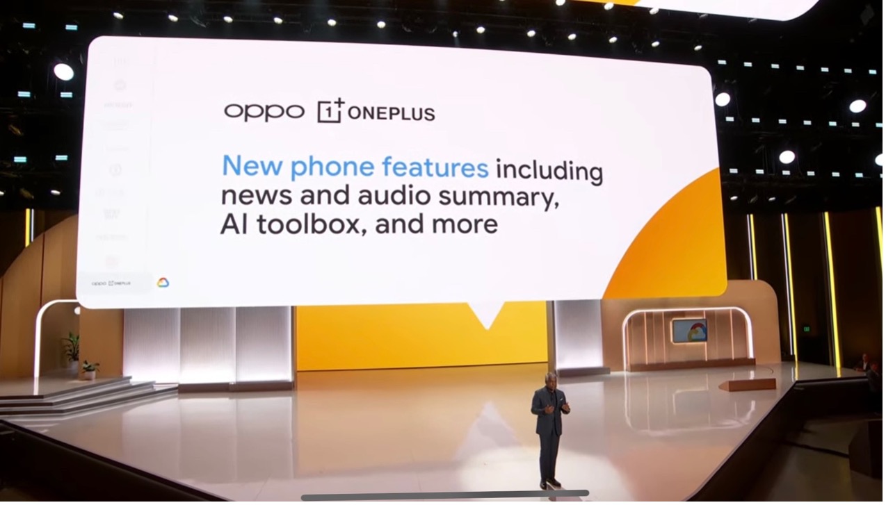 OPPO Unveils AI Innovations at Google Cloud Next ’24, to Feature Google’s Gemini Models on AI Phones
