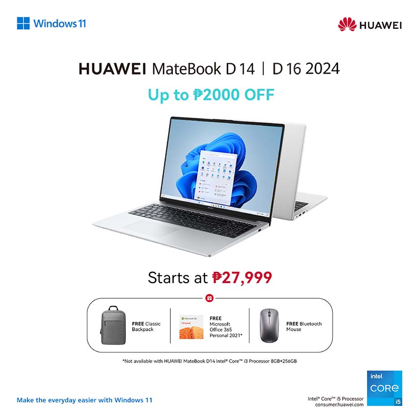 Discover Unbeatable Deals on Huawei MateBook Family Laptops This May, with Prices as Low as PhP 27,999