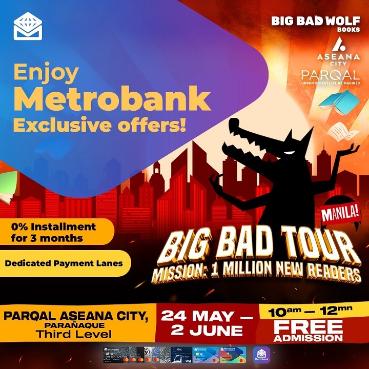 Metrobank treats booklovers with exclusive perks at Big Bad Wolf Book Sale 2024