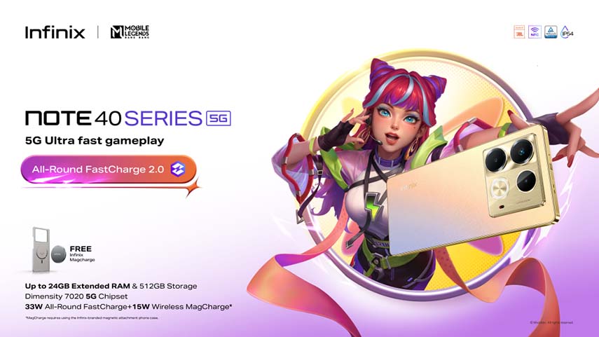 Infinix NOTE 40 5G launches in PH with stellar Mobile Legends: Bang Bang All Star collab