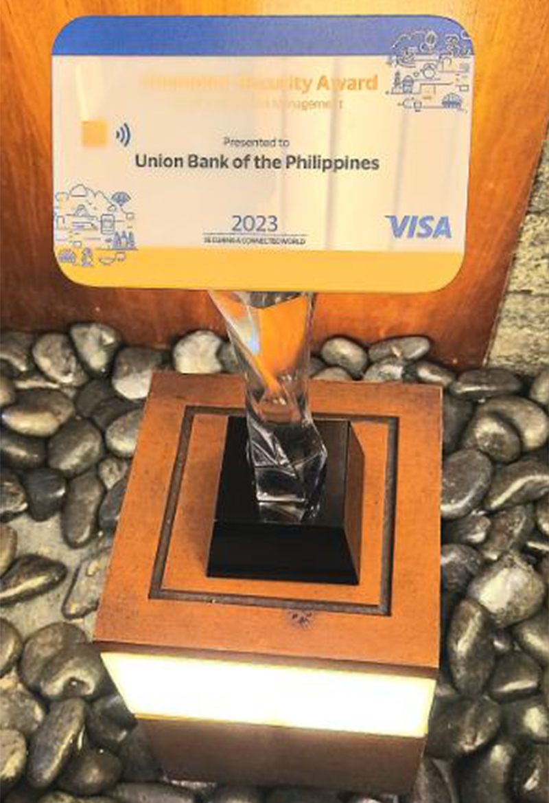 UnionBank hailed as Visa’s 2023 Champion Security Awardee
