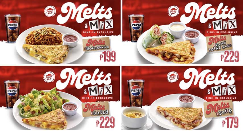Go on a solo flavor adventure with these Melts & Mix combos from Pizza Hut