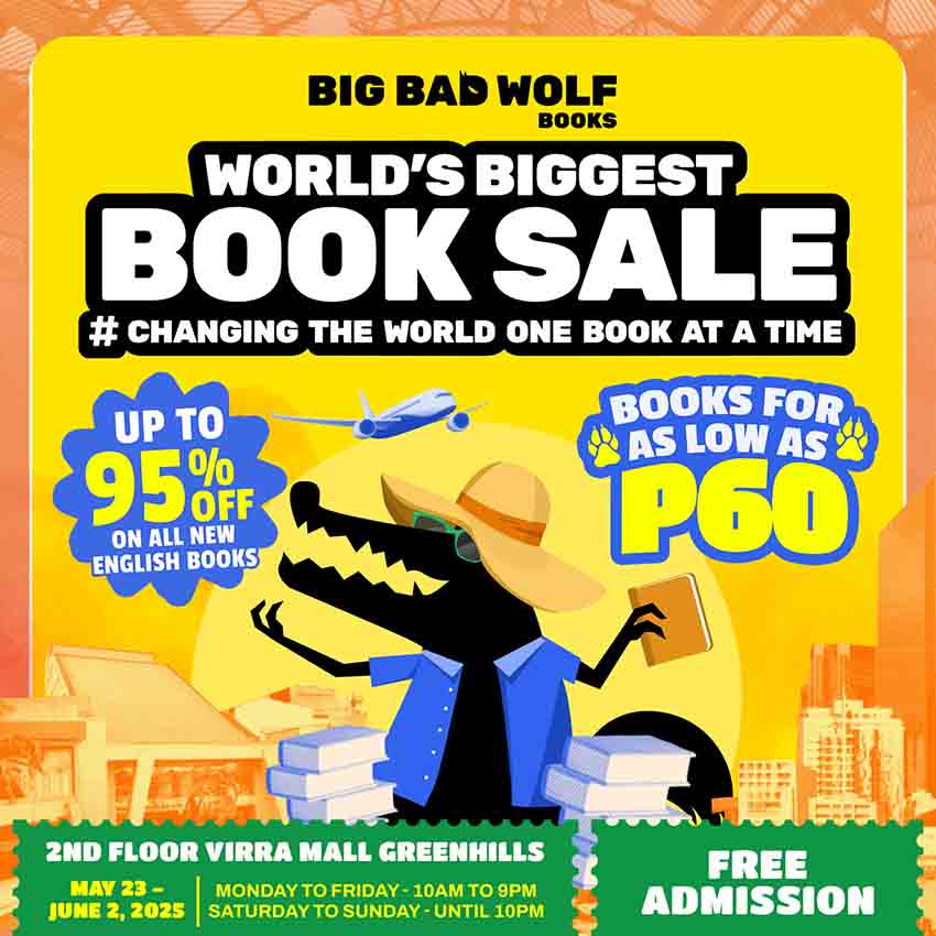 Big Bad Wolf Books is Back in Town: Metro Manila Gets First Taste of Epic Promos with Exclusive Sneak Peek of 2025 Book Sale at V-Mall