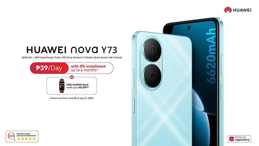 Why Settle? Get All-Day Power, Tough Build, and Smart Performance with the HUAWEI nova Y73, Now Available for Only PHP 9,999