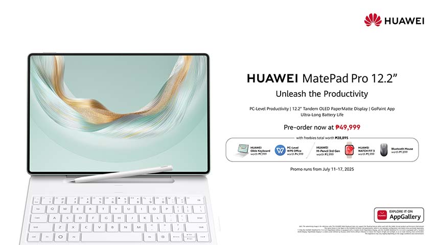 Work and Create Like A Genius with PC-Level Power and User-Friendly Tools of the 3-in-1 HUAWEI MatePad Pro 12.2” (2025), Available for Pre-Order